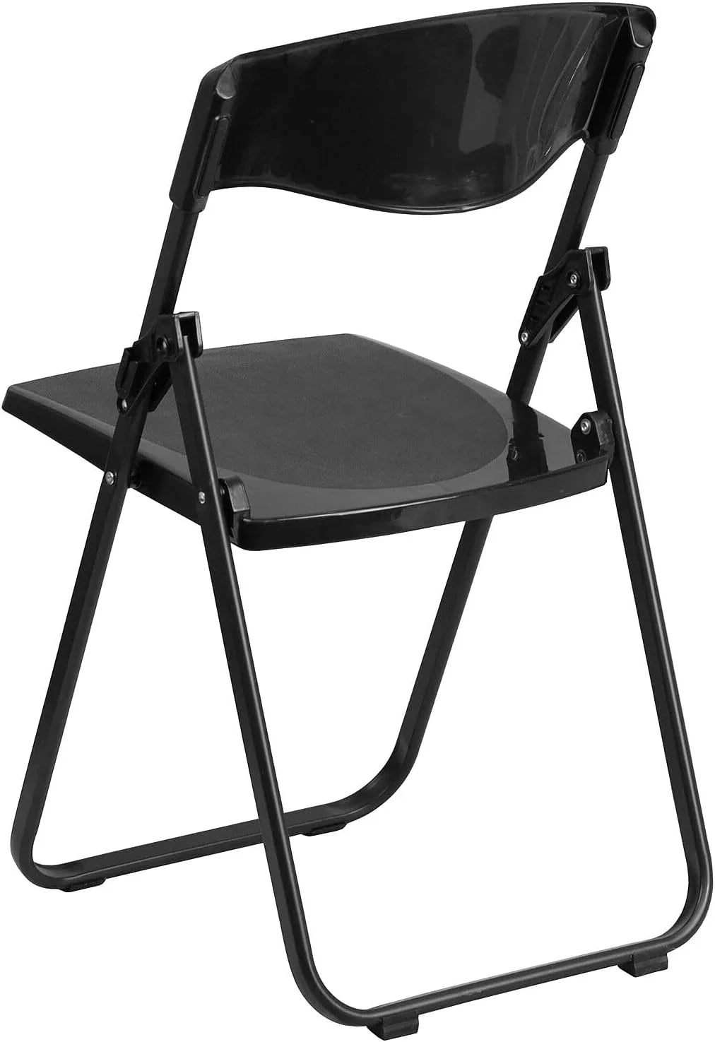 HERCULES Duty Series Pack Lb. 500 Ganging Folding Heavy Plastic With Black Chair Built-In Brackets Capacity 6