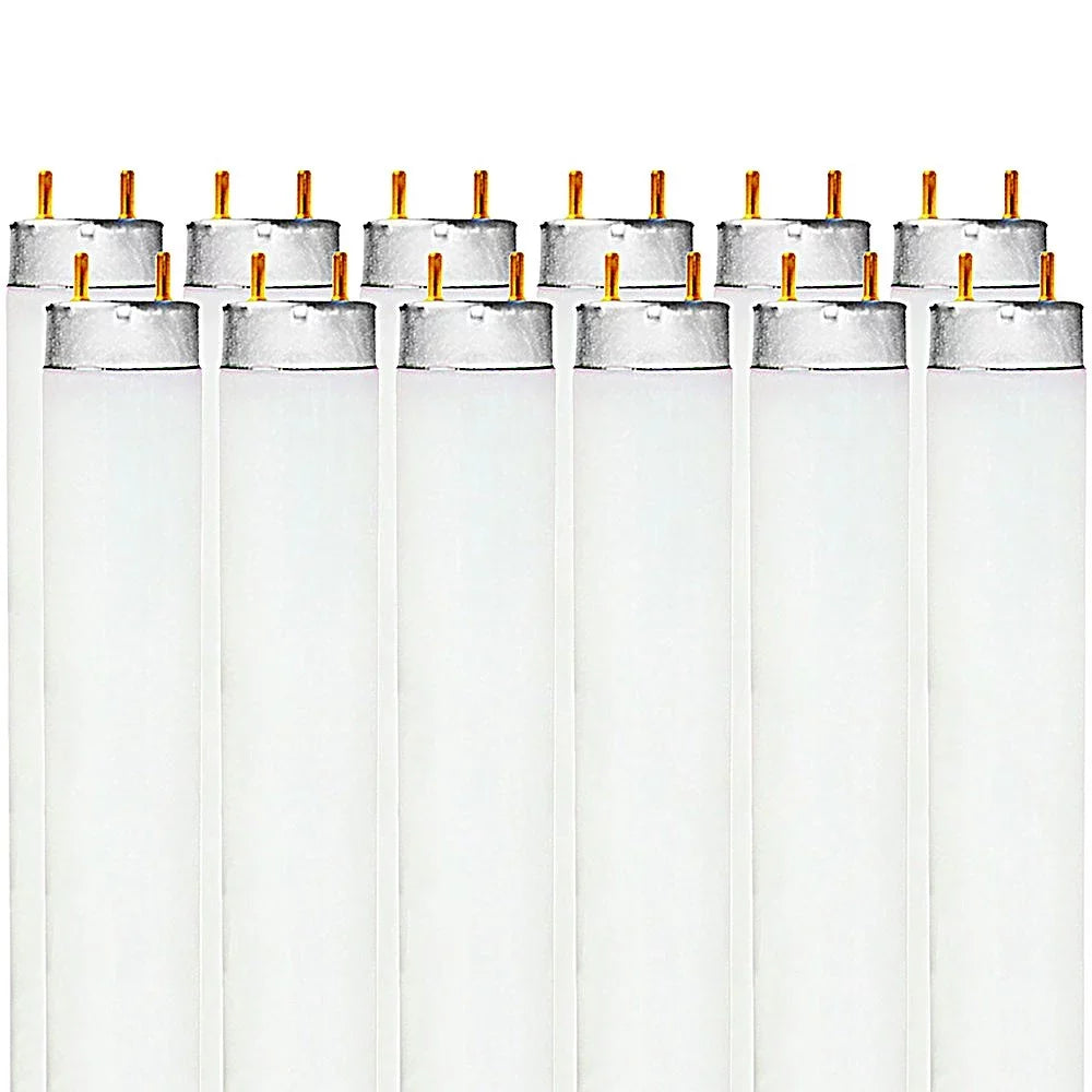 LR20734, Fluorescent Lumens, Bright Bulb, T8 48 Luxrite Tube G13 Base, 2800 Light White, F32T8/850 Medium 32W Bi-Pin 12-Pack Inch 5000K