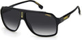 Rectangular Shaded, Black/Gray 62mm, 11mm Men's Sunglasses, Carrera 1030/S