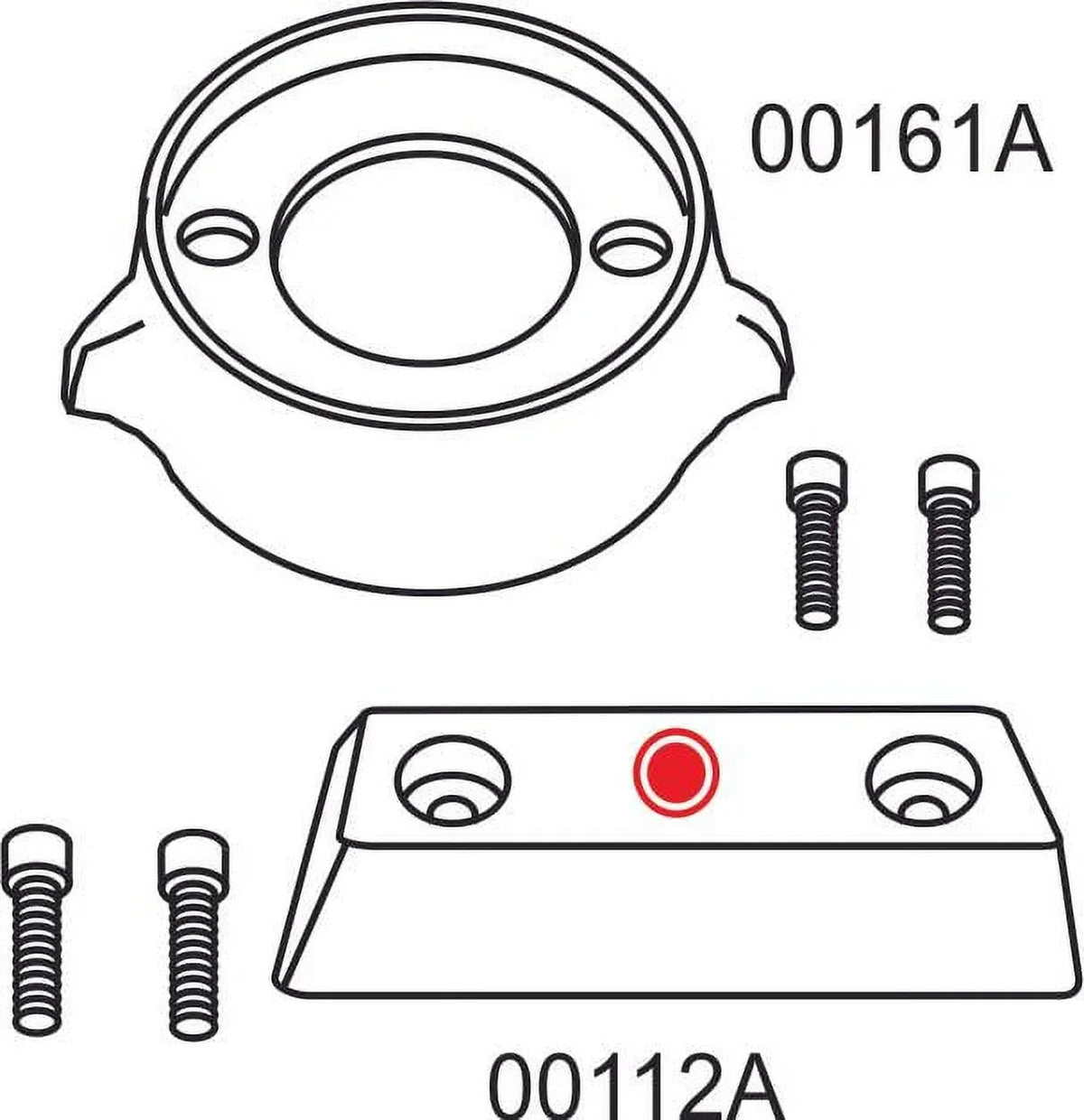 Fits 95351 Grade US CM290KITZ, 875815-3, Single Zinc Volvo 852835, Replaces 290 Propeller Kit Zinc Military Anode Kit V-18 Outdrives NEW Complete