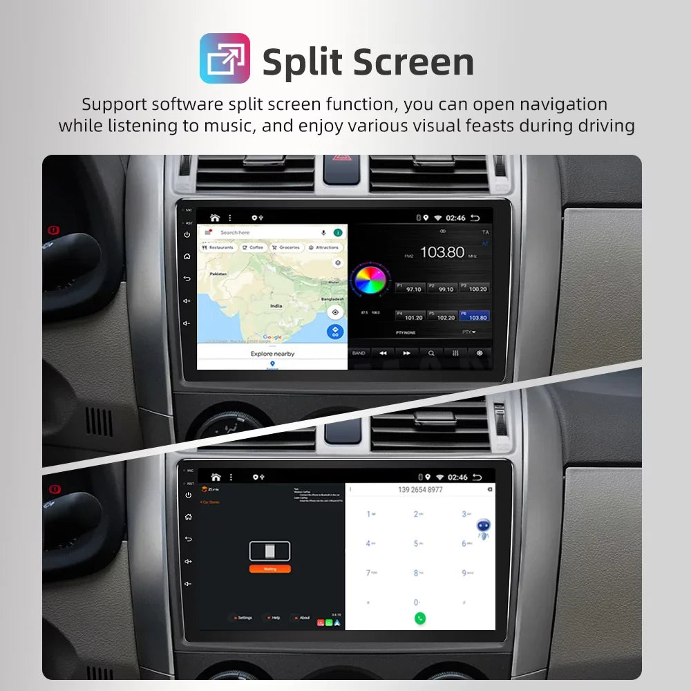 Radio Android JMANCE Car Compatible 3 & Mazda inch 9 with 2010-2013 Apple backup Car with Receiver, Stereo CarPlay Auto camera
