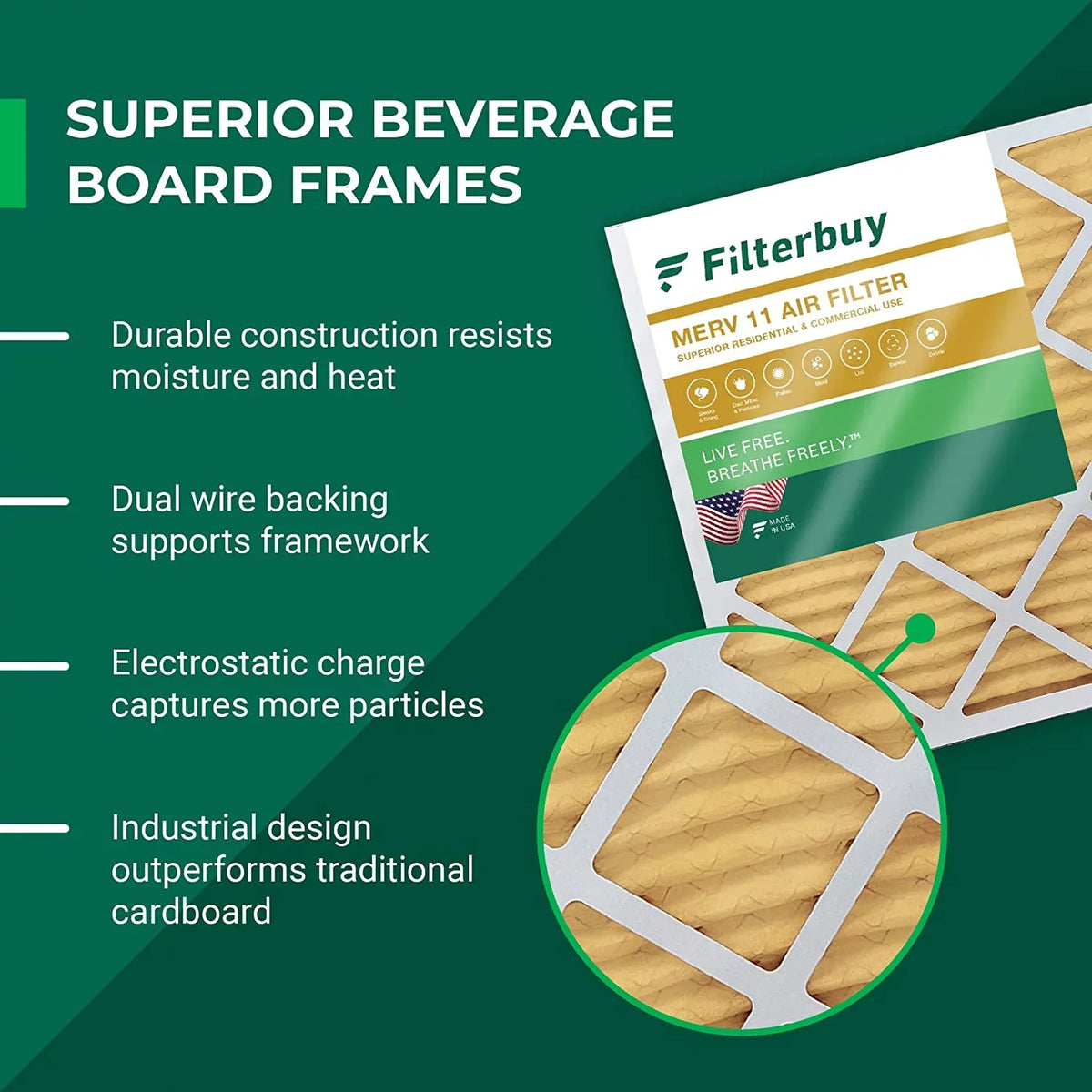 11 20x36x1 (5-Pack) MERV Furnace Filterbuy AC Air HVAC Filters Pleated