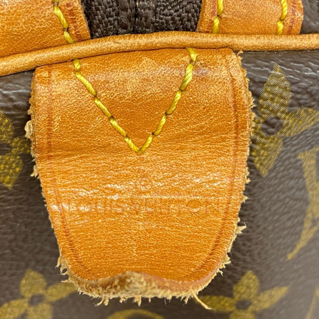 Men's Monogram Saxe Women's Boston Louis Vuitton 35 Bag M41626 Souple (Good) Brown Pre-Owned