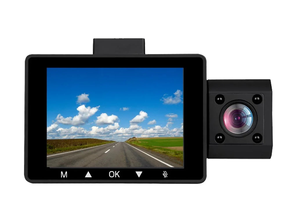 2K View, with Cam Edition myGEKOgear Front Rear by - Wide Dash Pro G-Sensor 3-Channel View GOSP32G Scout Angle Cabin Surveillance Adesso View, -