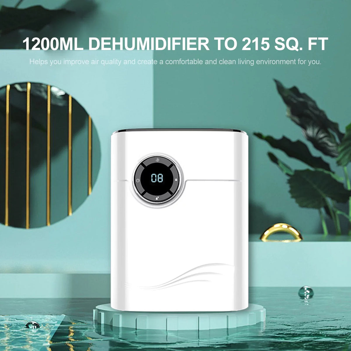 off Auto for Compact Garages Basements with Dehumidifier Protection and Ideal