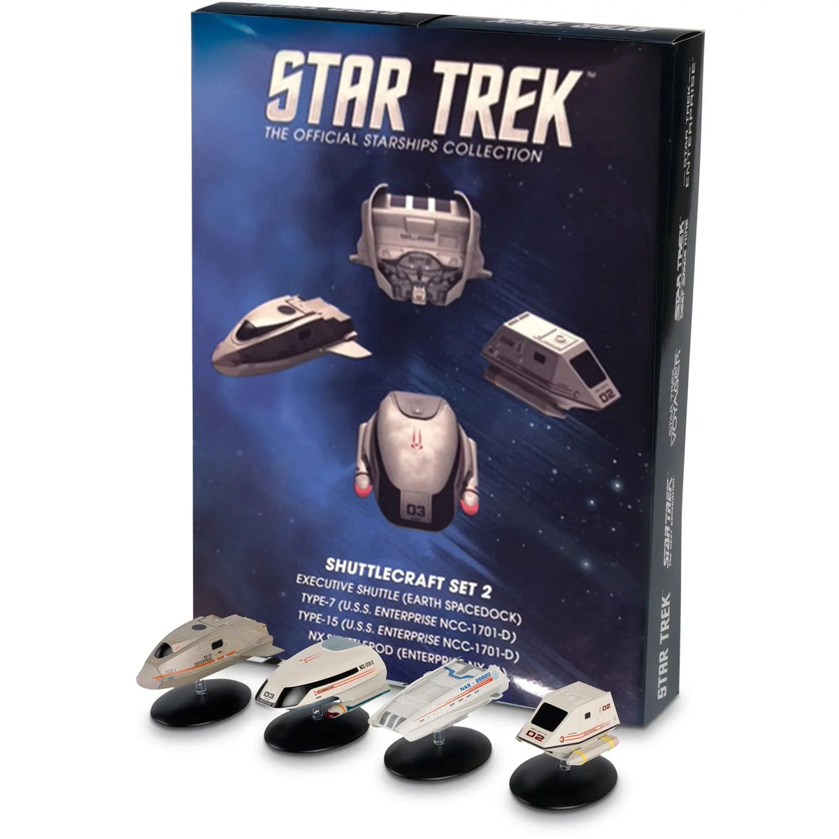 Eaglemoss Set STDC705 Shuttle Model Trek Star 2 Die Cast Ship