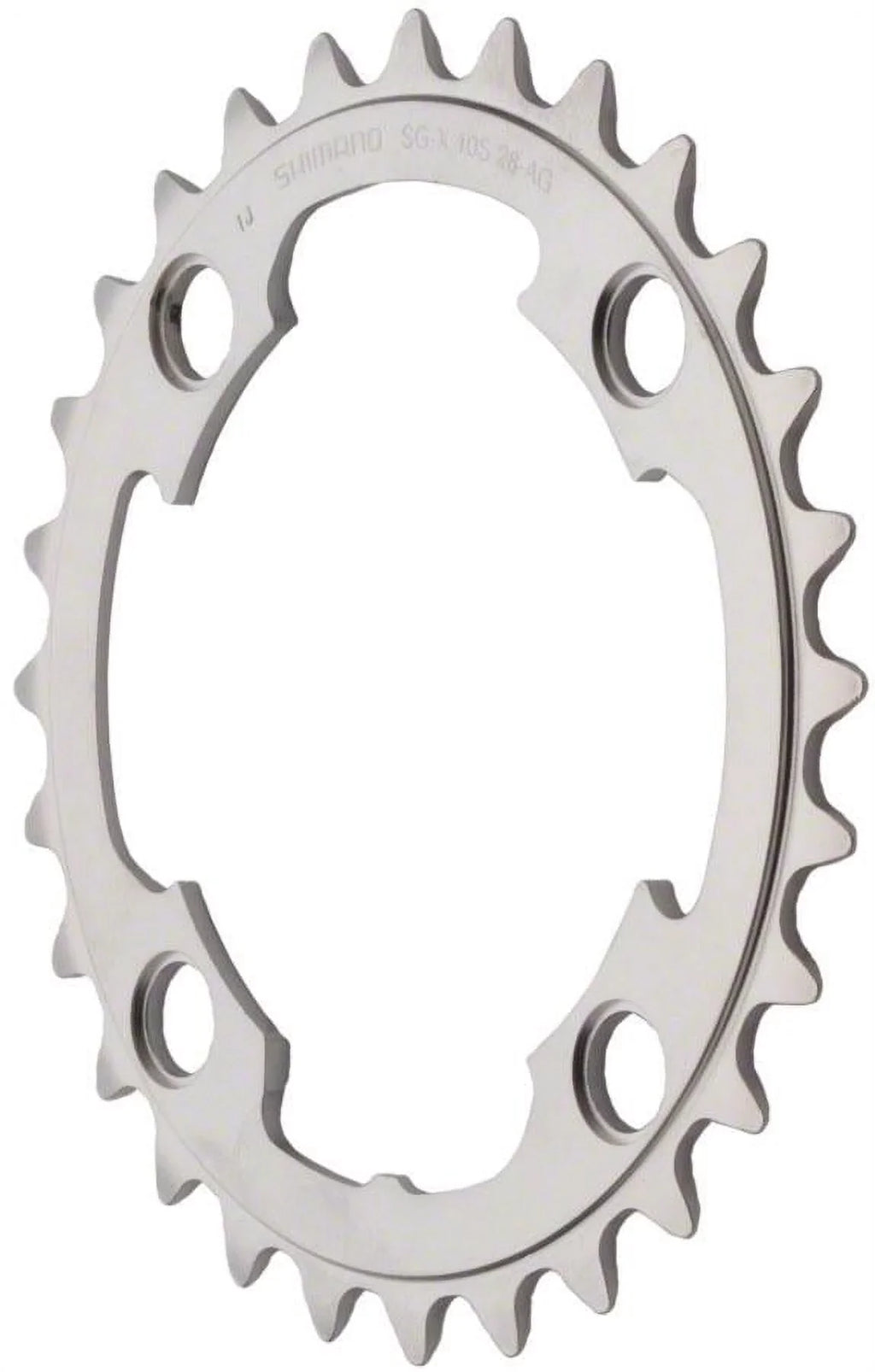 28 BCD: Tooth Chainring M985 88 - Count: Chainring 10-Speed XTR Silver Shimano