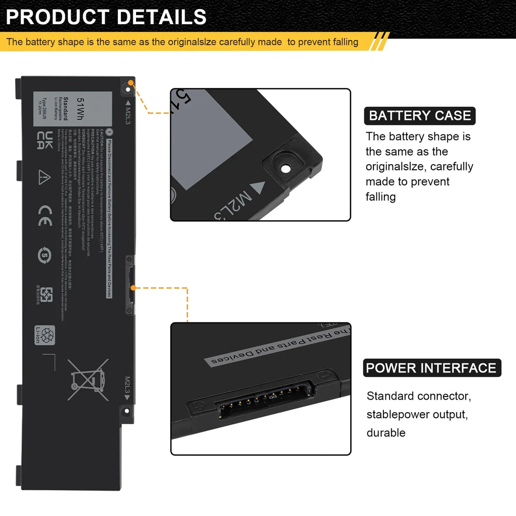 SE New 3500 G5 266J9 3590 5500 15 G3 3700 3790 15 Dell Fits Battery for 5505