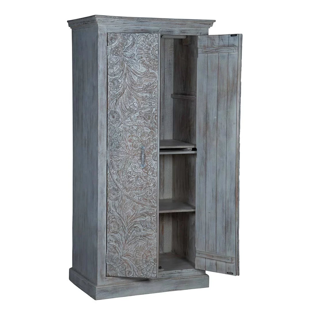 Carved White Wardrobe Maadze Shabby Chic