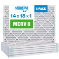 AC Furnace Pack Filter, Air Air Filter, 14x18x1 8 Pleated Aerostar 6 MERV