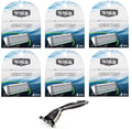'+ Refill 4 Ct. Pack) (6 Cartridges, Compatible Quattro Razor Schick