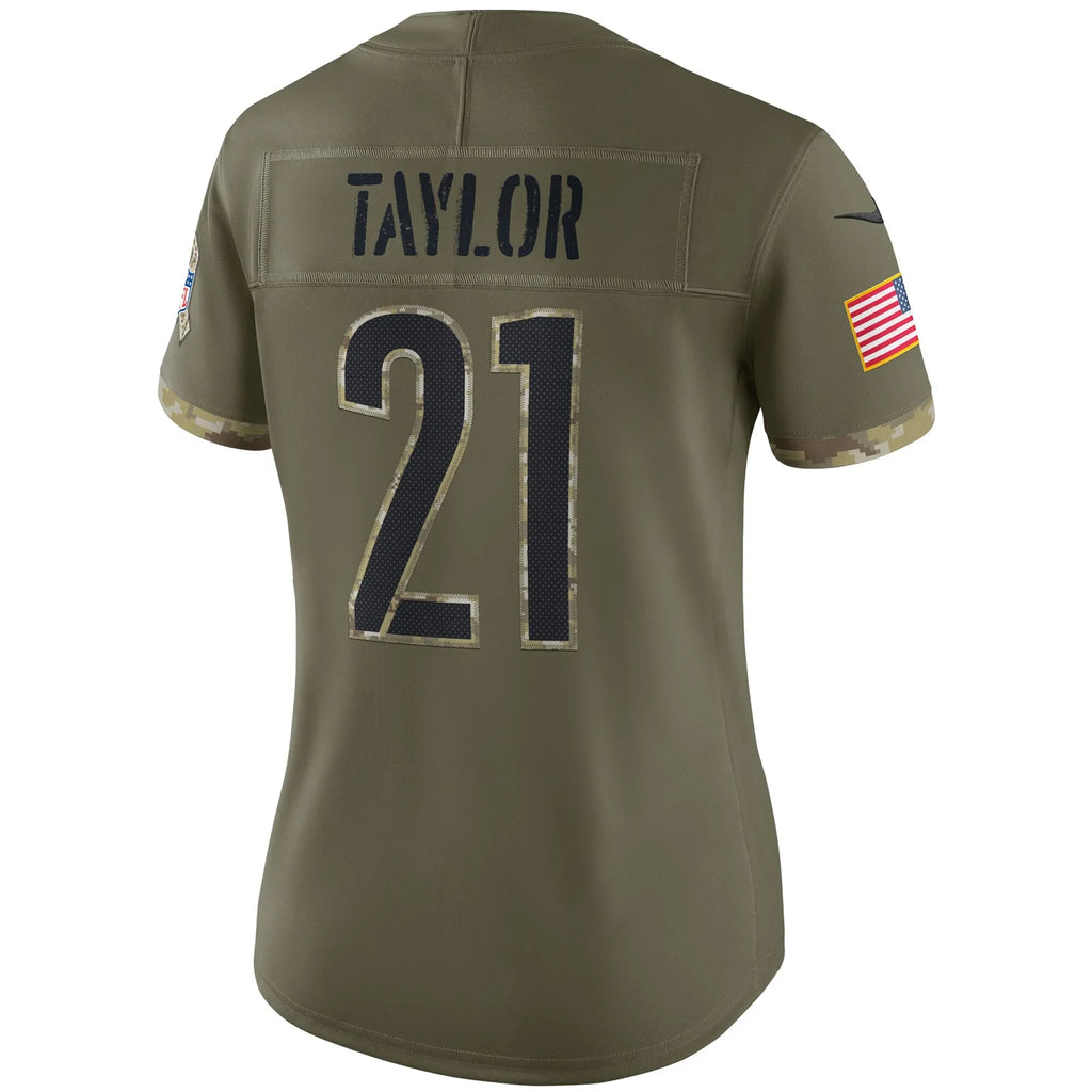 Washington Jersey Women's Sean Taylor Salute Limited Nike Commanders Player 2022 Olive To Service Retired