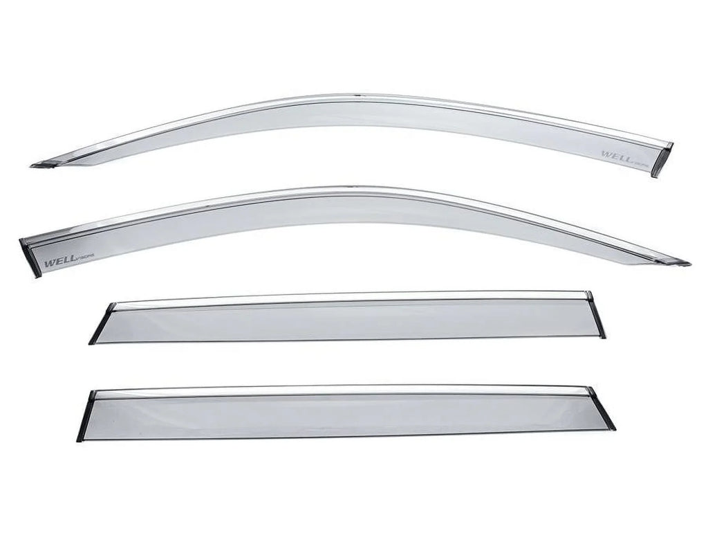 Trim 2020 Visors / Wind Side G05 Wellvisors Deflectors 2023 for X5 2021 Rain 2019 2024 3-847BM015 Guard BMW With Window 2022 Chrome