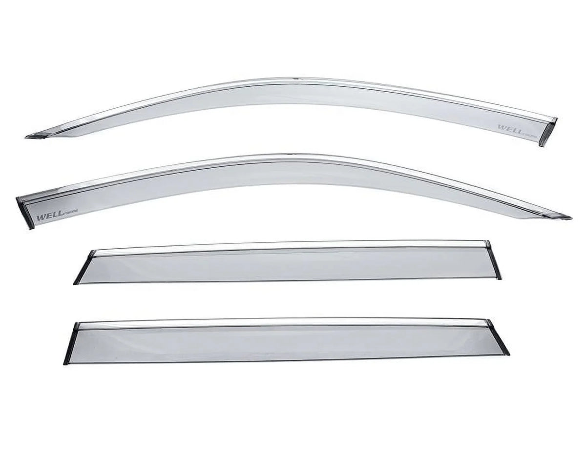Trim 2020 Visors / Wind Side G05 Wellvisors Deflectors 2023 for X5 2021 Rain 2019 2024 3-847BM015 Guard BMW With Window 2022 Chrome
