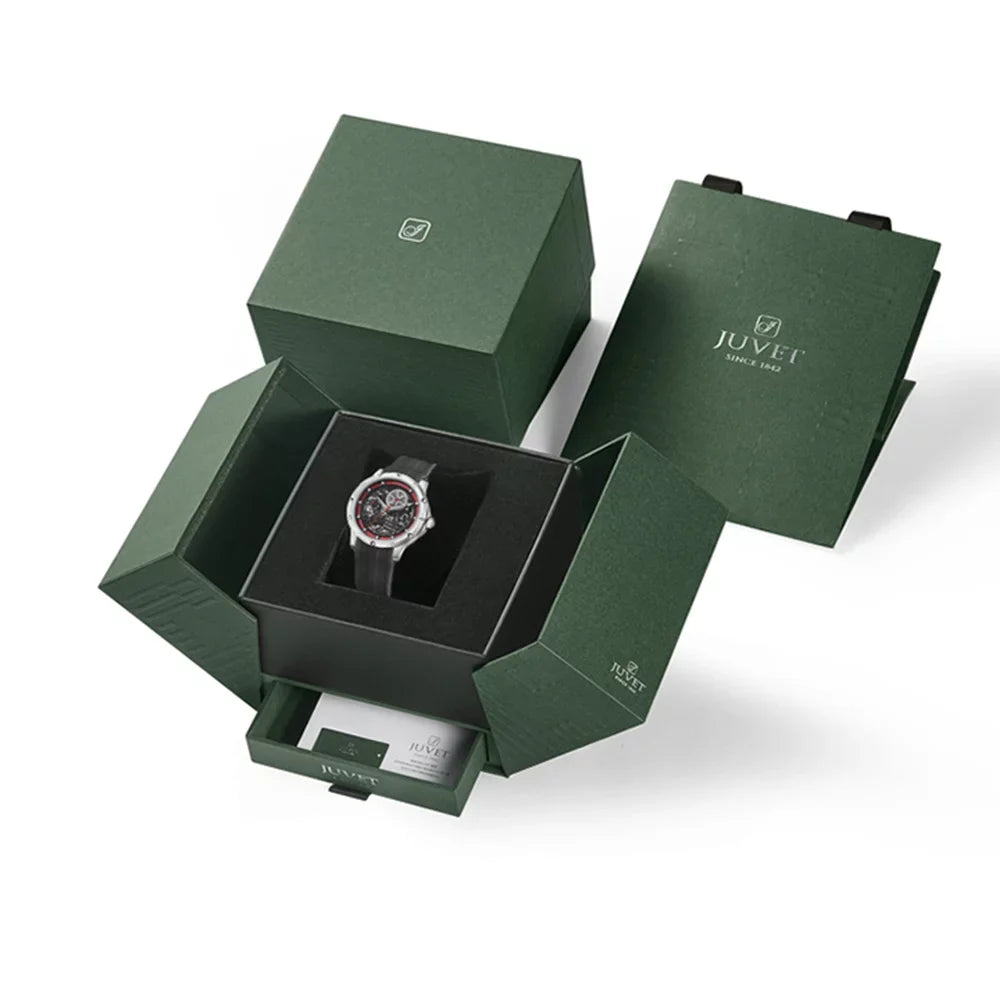 Mechanical for Mens Watch Fashion Waterproof Watch JV7011A1 Watch Skeleton JUVET Automatic Men