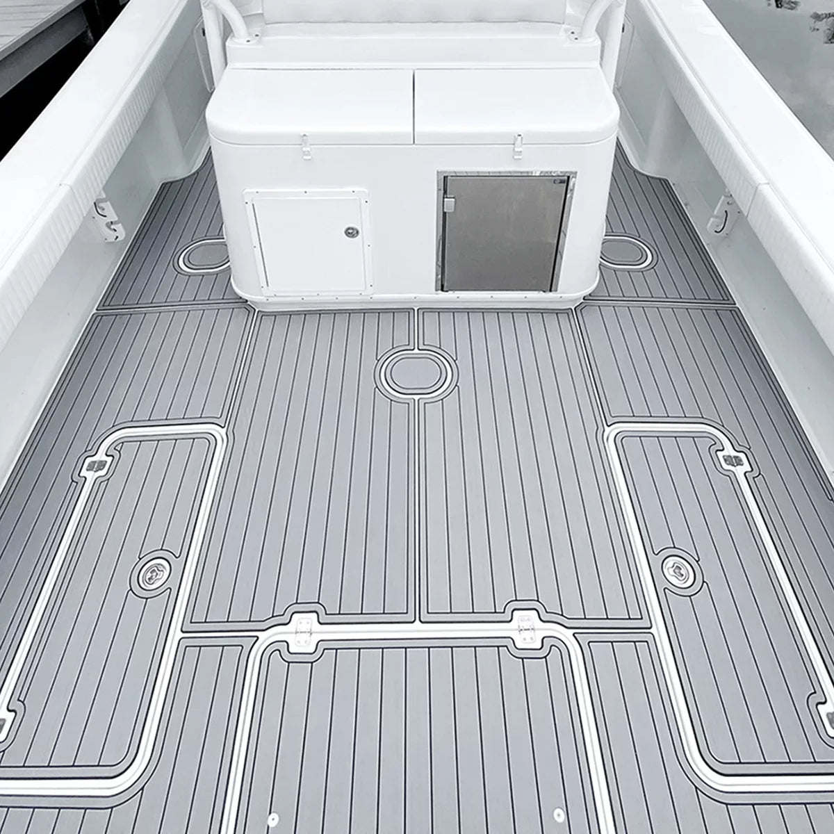 35" Boat Self-Adhesive Teak Non-Skid Mats/Decking Deck Foam Decking Sheet/Carpet Sea for Marine 94"x Faux Flooring RV Fits Pad Boat EVA Yacht HJDECK