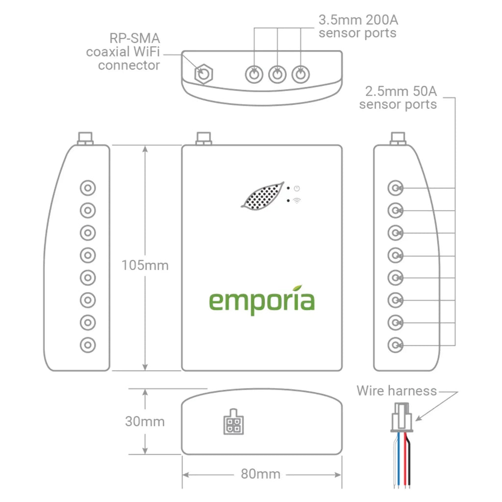 Vue Emporia Sensors with 3-PHASE Gen 16 2