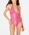 14 Women's Size Halter Swimsuit, Printed Swimsuit, One-Piece Dkny