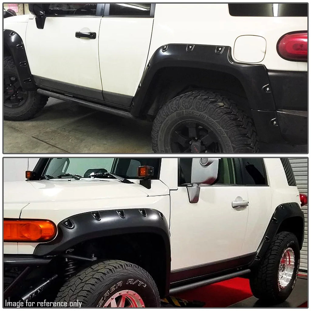 Cruiser 4 Fender 2007-2014 For Riveted Texture) Pocket FJ Style (Glossy Flares Pieces - Bump