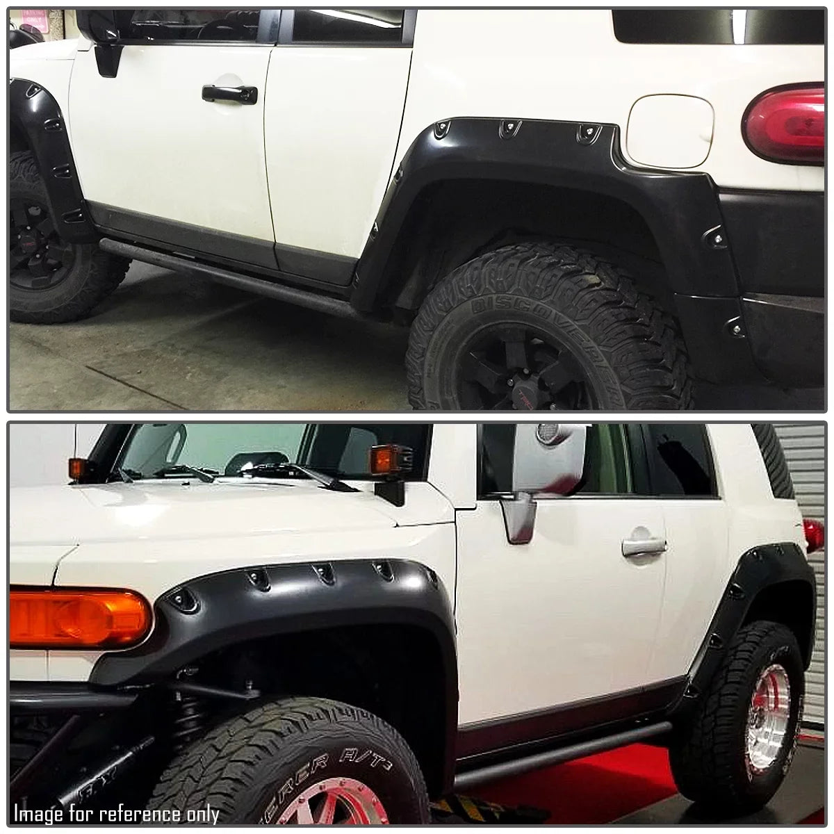 Cruiser 4 Fender 2007-2014 For Riveted Texture) Pocket FJ Style (Glossy Flares Pieces - Bump