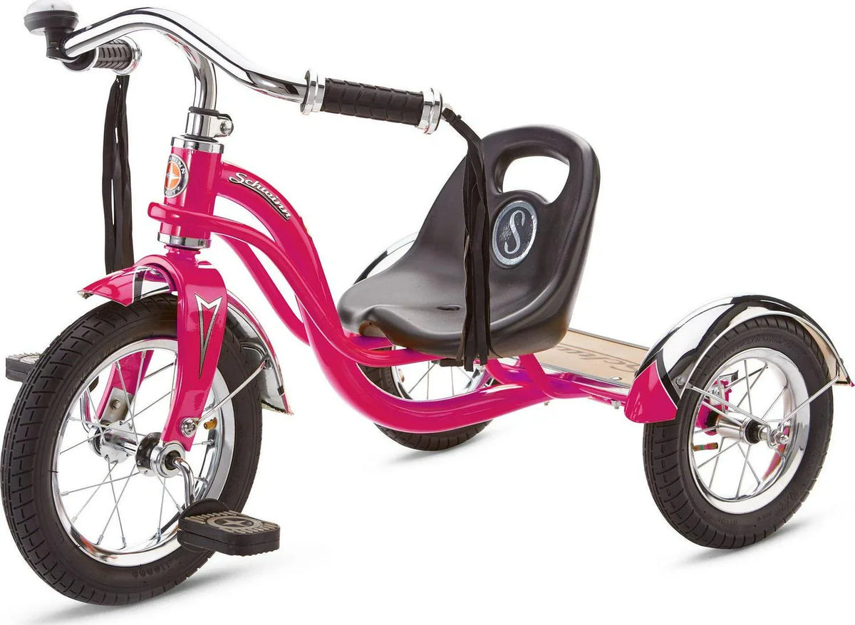'- Roadster Tricycle, Schwinn 12 4, 2 in. Classic Ages Front Wheel, Pink