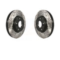 CX-5 Mazda Drilled Front Rotors Pair 6 KD-100086 Disc Slotted Coated Brake For