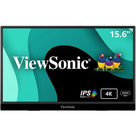 Stand UHD Powered mount VX1655-4K 4K Monitor Inch HDMI, with C, Mini IPS Built Dual Speakers, LED Way in 60W Portable and 15.6 with 2 ViewSonic USB Tripod