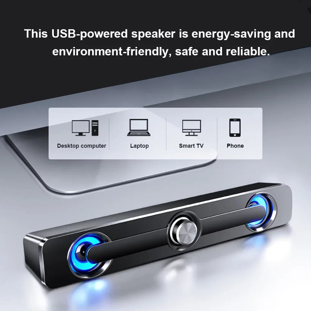 Box Phone USB Surround for Bar Speaker Tablet Sound Speaker Bass MP3 V-111 MP4 Subwoofer Stereo PC Wired Computer Powerful Laptop