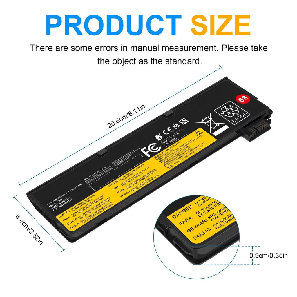 T440 Lenovo T450 X240S Battery 68 X270 ThinkPad X240 X260 X250 T450S T440S for