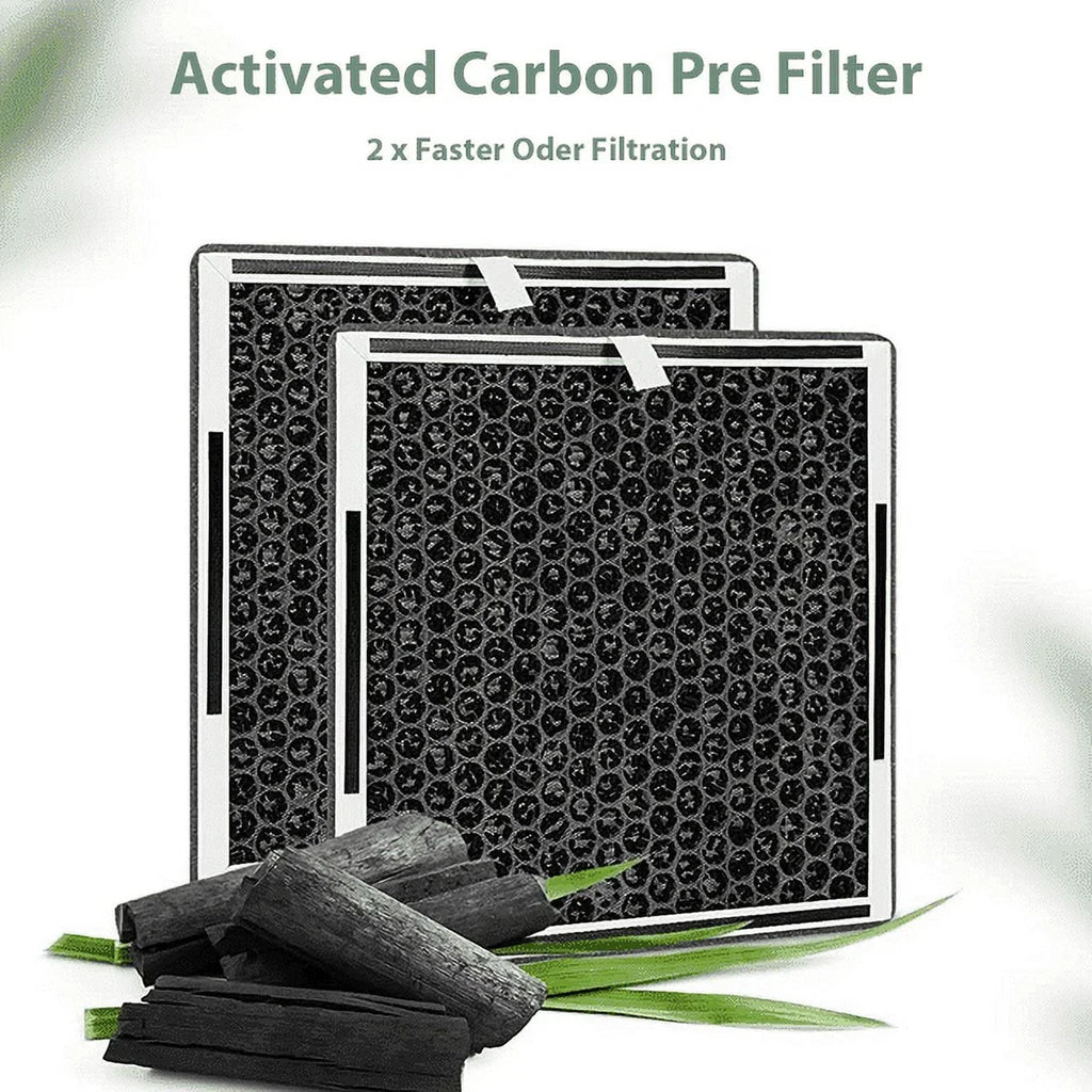 & Replace HEPA 2 for Prefilters, Enrichment PEAIRFIL 2 Pure H13 Purifier, HEPA Filter Activated Carbon 3-in-1 Replacement 2 PureZone True Filter Pack Air