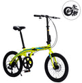 8 City 20" Bike, Speed Yellow Bike, Frame, Aluminium Alloy Folding