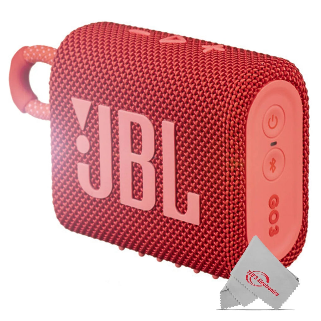 Go Red Bluetooth Portable 3 Speaker JBL Waterproof