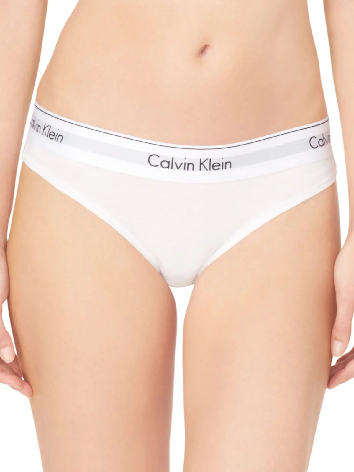 Cotton Small Calvin White, Bikini, Modern Women's Klein