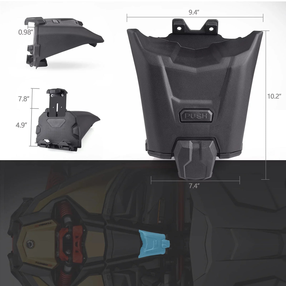 Phone Holder Box Organizer GPS MICTUNING Holder, X3 Storage Tray Device Tablet Ipad Electronic