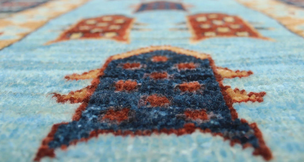 Haseena Aria 9'0" Blue/Ivory 12'3" Rug, x