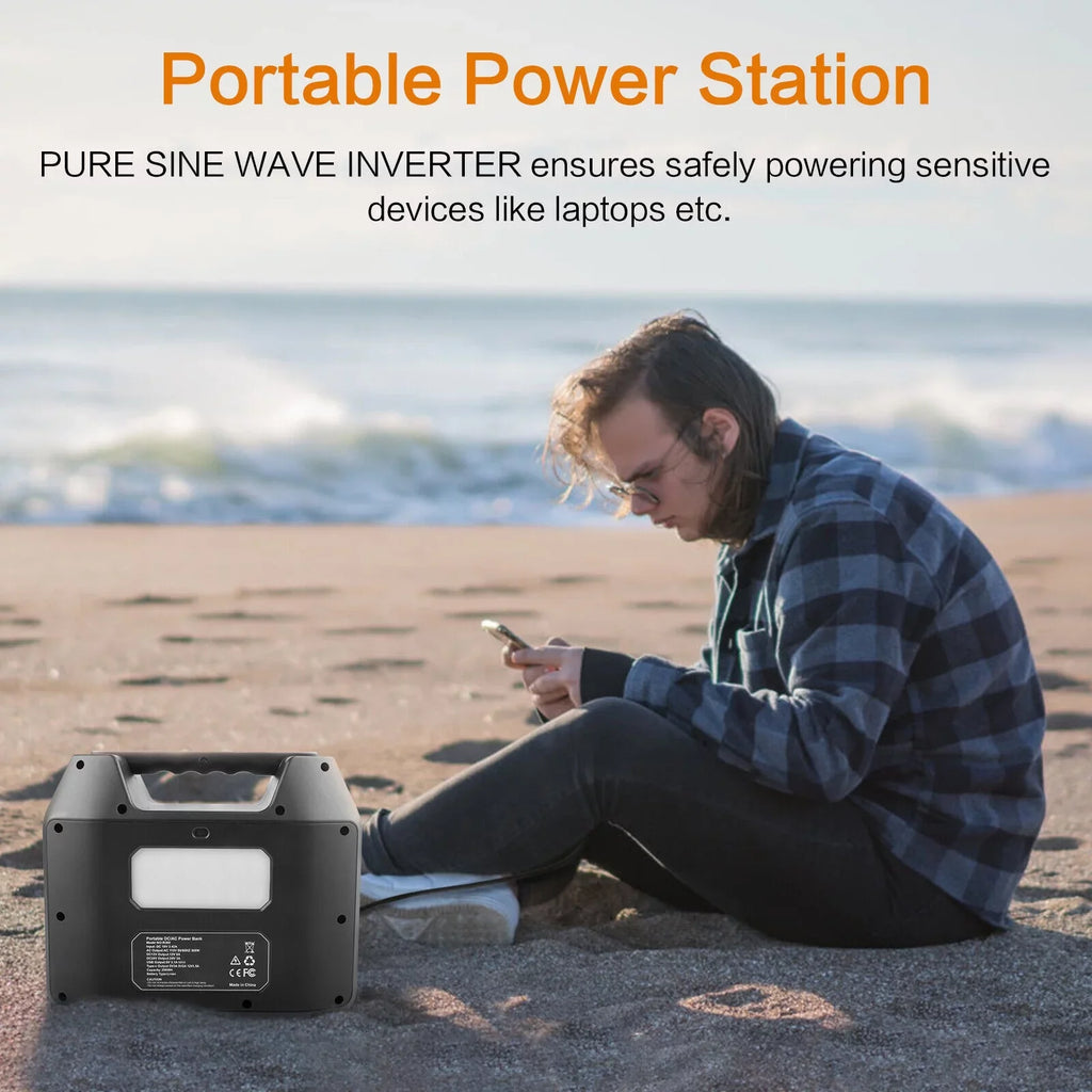 NEW Lithium Station 80000mAh Sloar 296Wh Power 300W Generator Portable Battery