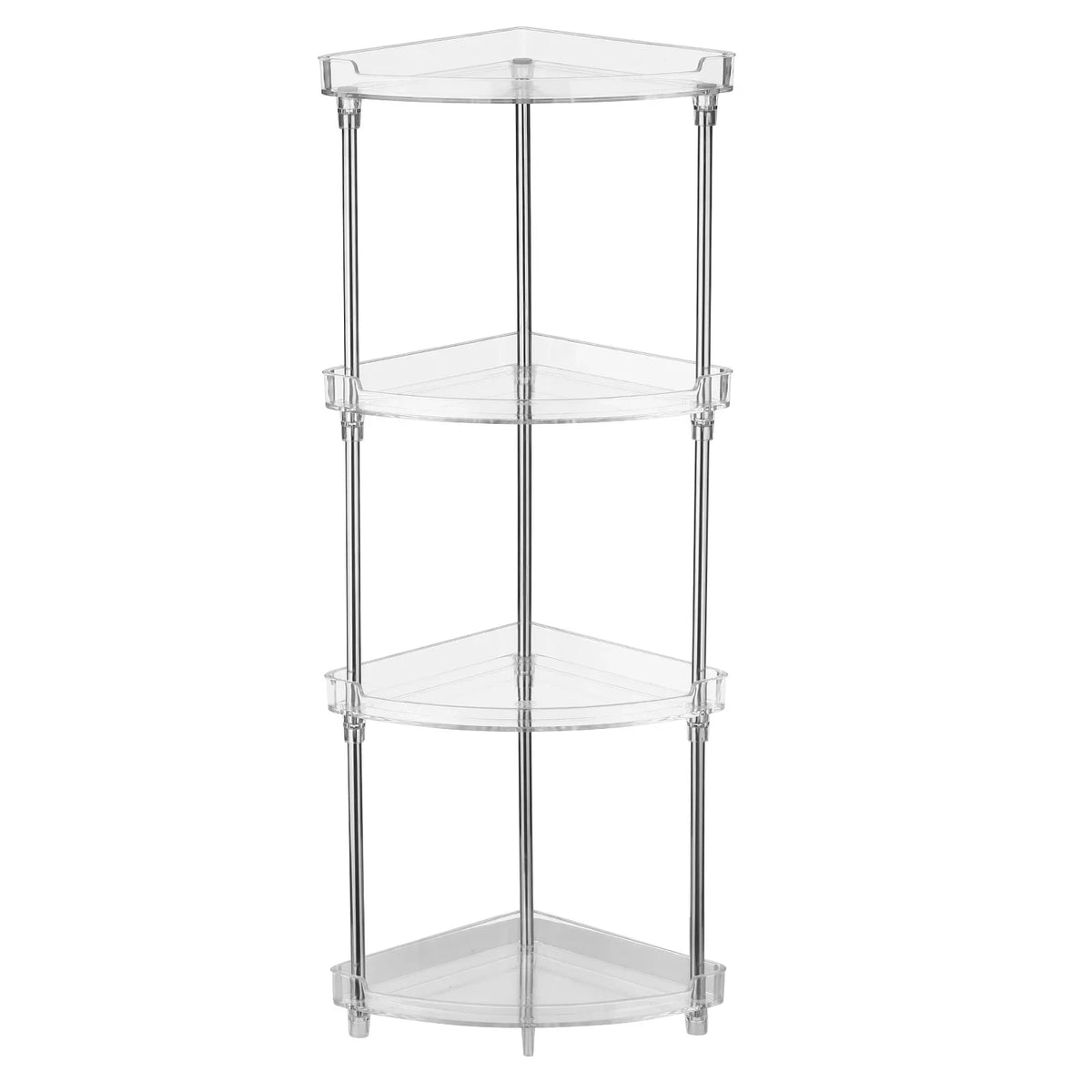 Free Organizing for Storage Caddy 2 Standing Stand 4-Tier Walmeck Corner Clear Countertops Shelves Bathroom Vanity