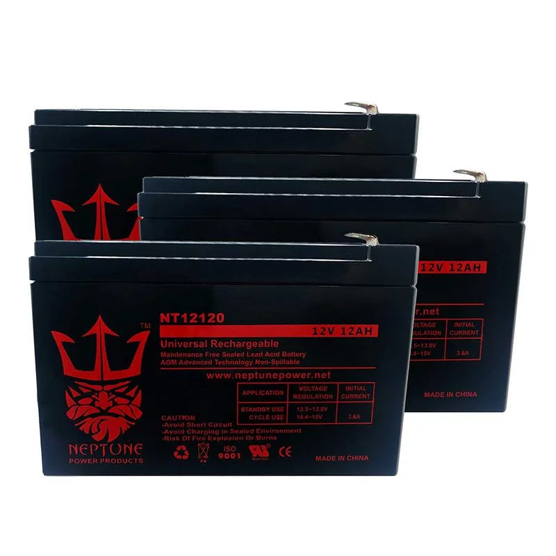Neptune - 3 Scooter EVO 12Ah 500 by Electric Battery pack Replacement 12V