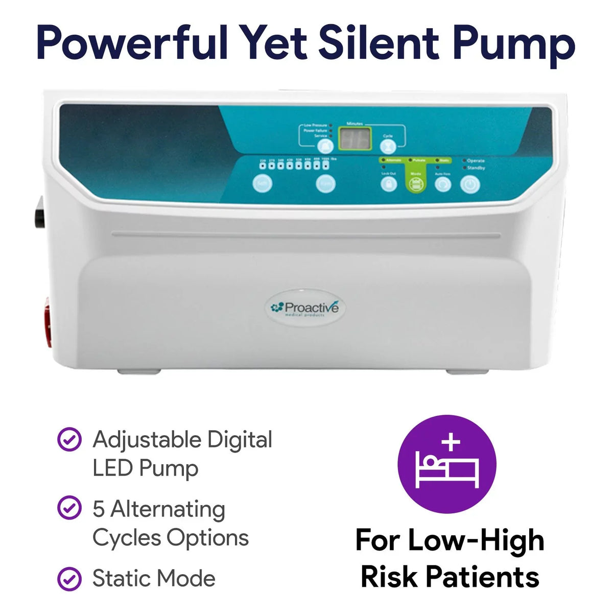 Bolsters x - & Proheal Alternating x Air Side 80” 36” Pump Stages Bariatric Air Low Air Mattress Pressure Loss I-IV 8/11" with