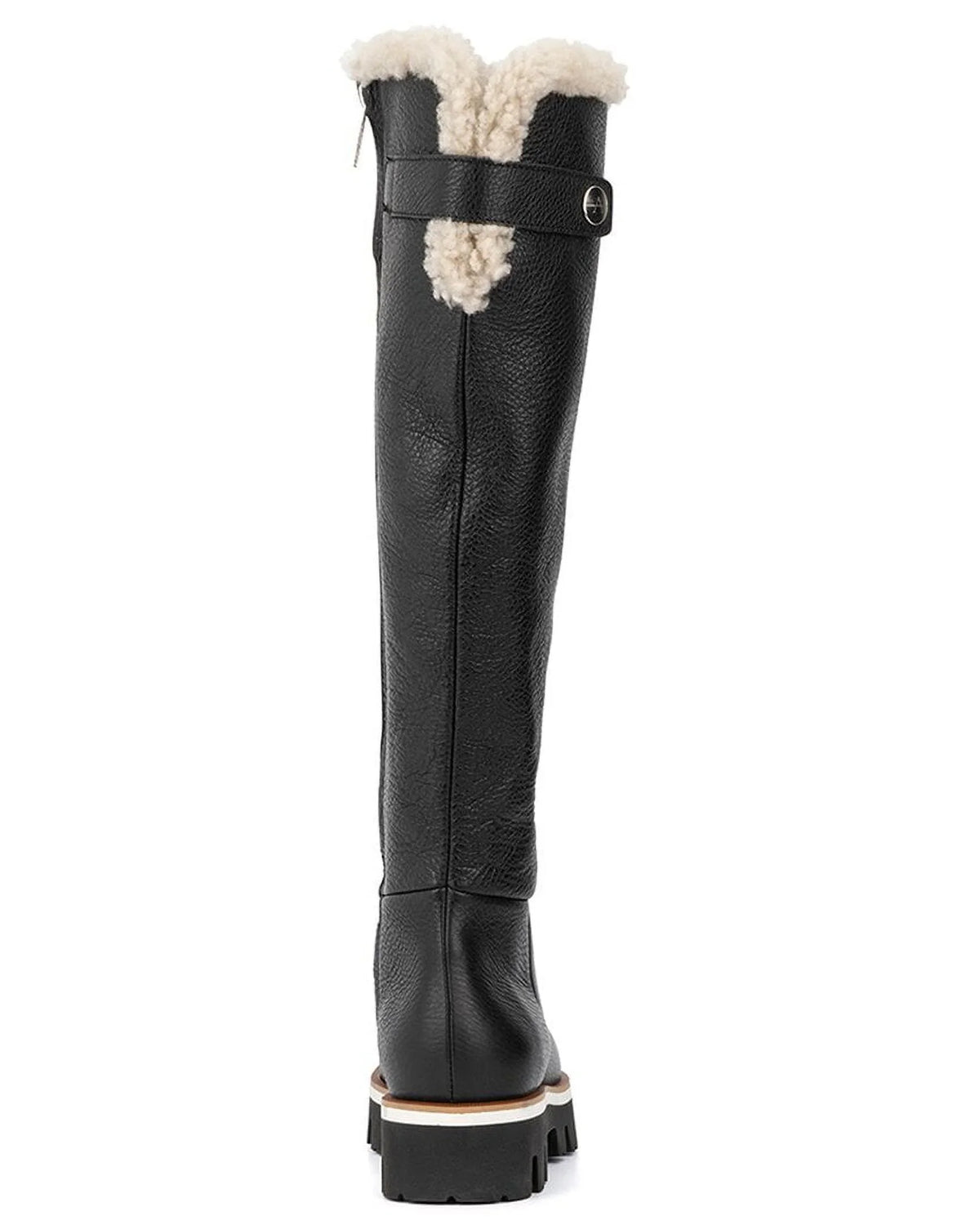 Boot, Leather Black Aquatalia Mya Weatherproof 10.5,