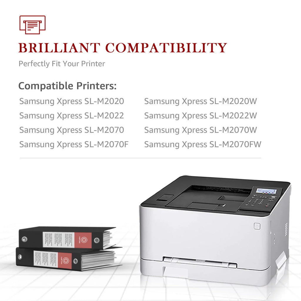 MLT-D111S MLT111S Toner Printer Compatible M2022W (Black) D111S M2026W for Xpress SLM2020W 111L 111S Samsung M2070FW 111S M2024 Cartridge 2-Pack MLT-D111S