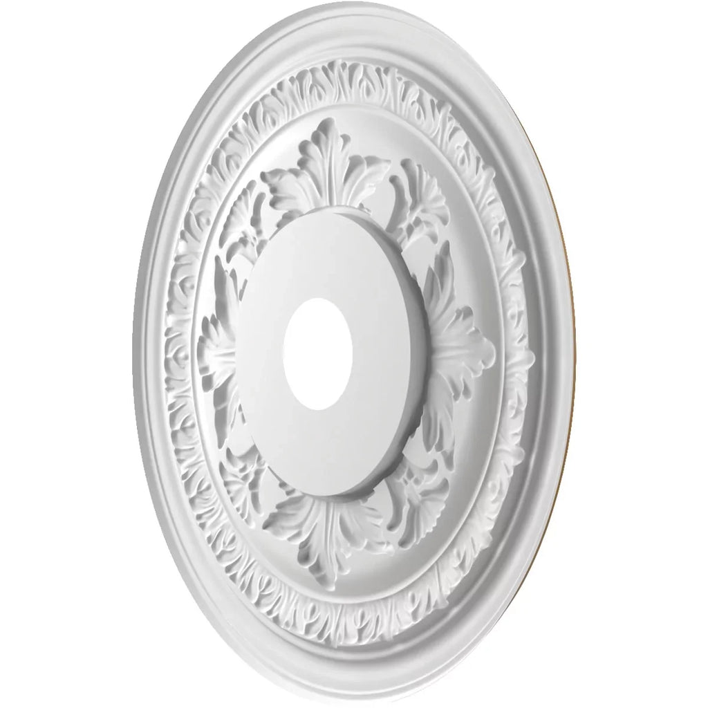 x Baltimore 3/4"), 3 Metallic Rush 1"P 1/2"ID up Canopies 7 Ekena 22"OD Gold Thermoformed PVC x Medallion Ceiling to (Fits Millwork
