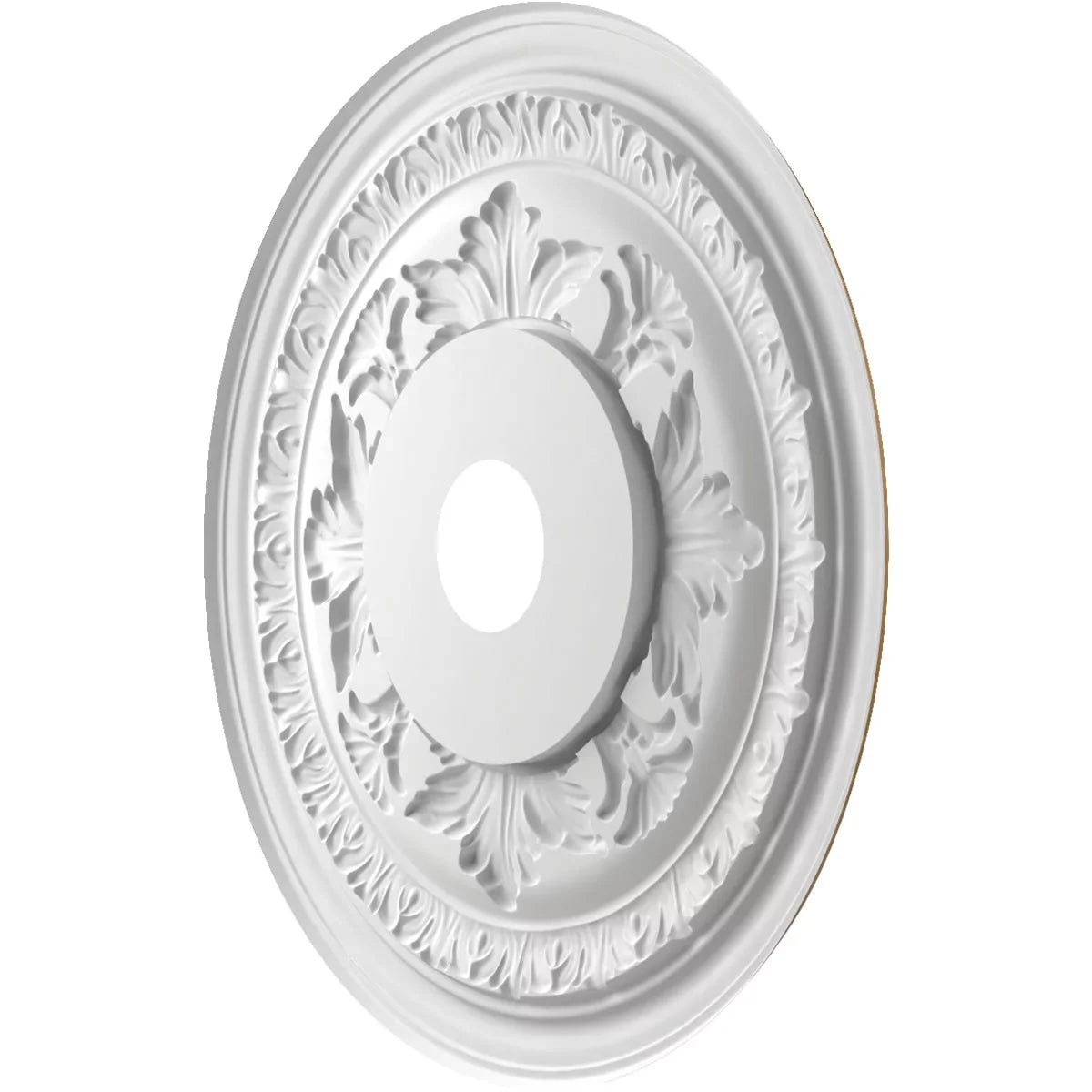 x Baltimore 3/4"), 3 Metallic Rush 1"P 1/2"ID up Canopies 7 Ekena 22"OD Gold Thermoformed PVC x Medallion Ceiling to (Fits Millwork