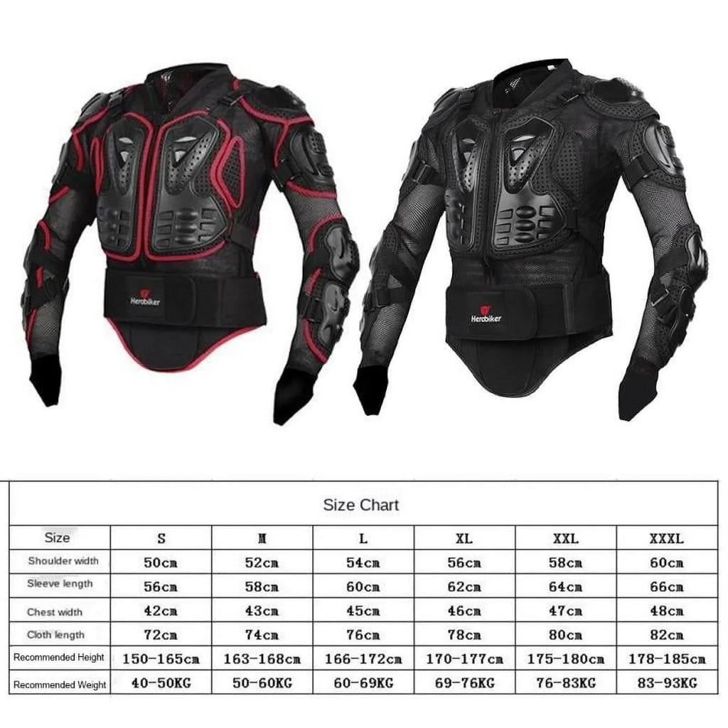 Protective XXXXXL Black Jacket Motorcycle
