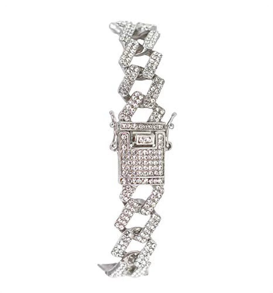 on Out Sets Mens or Out Iced Bracelets Flame Rainbow Set. with Collection Charles Blinged Out (ST10327CO-ZZ Blast Single SLV) Combo Color Colourful Watch Iced Raymond