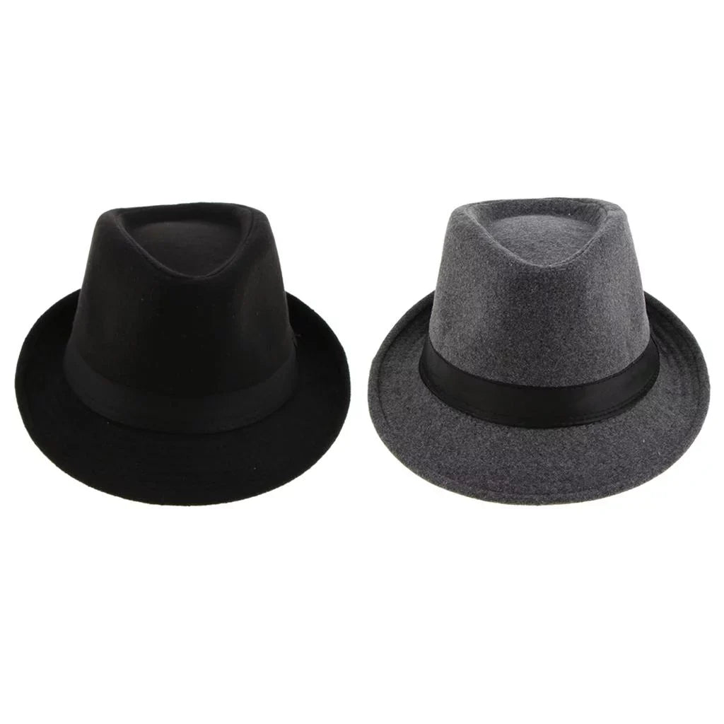 , Structured Fedora Size Hat Bowler 2Pack Cap Segolike , Winter Panama Manhattan Retro Hat