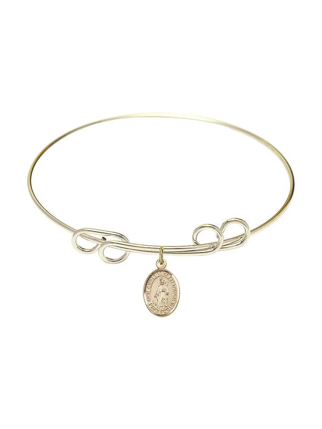 inch Gold-Filled Bracelet Catherine in Double Loop of Round w/ Alexandria Bangle 8 St.