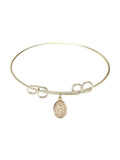 inch Gold-Filled Bracelet Catherine in Double Loop of Round w/ Alexandria Bangle 8 St.