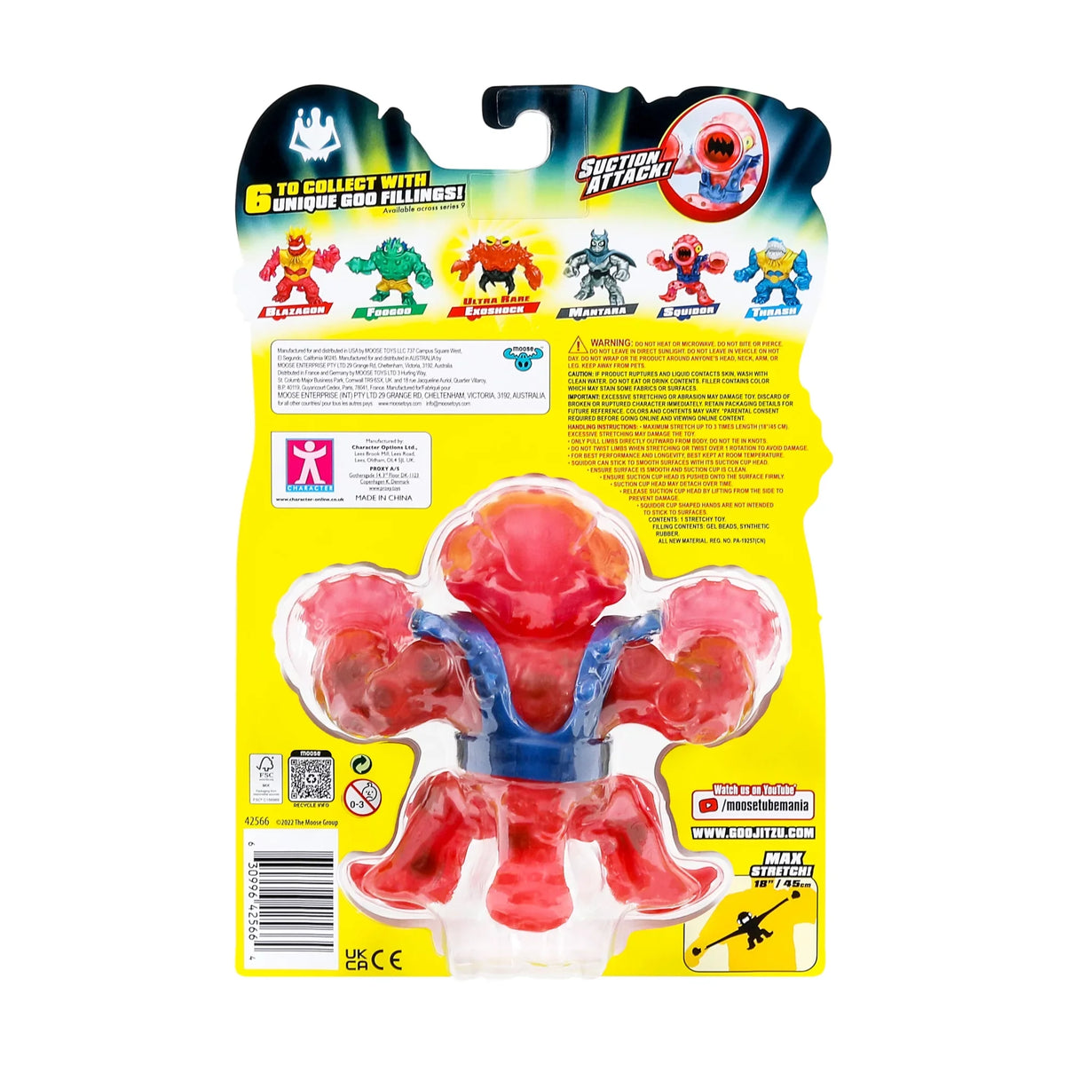Hero, Ages Heroes Goo Jit Zu Goo of Sea Squidor 4+ Deep