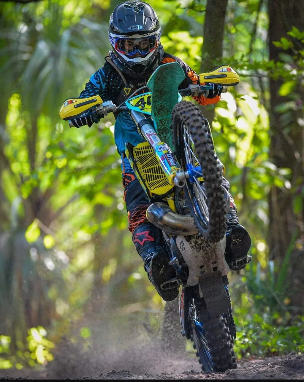 Engineering Custom KTM/Husqvarna Guards Billet 16-21 Blue Radiator for Enduro